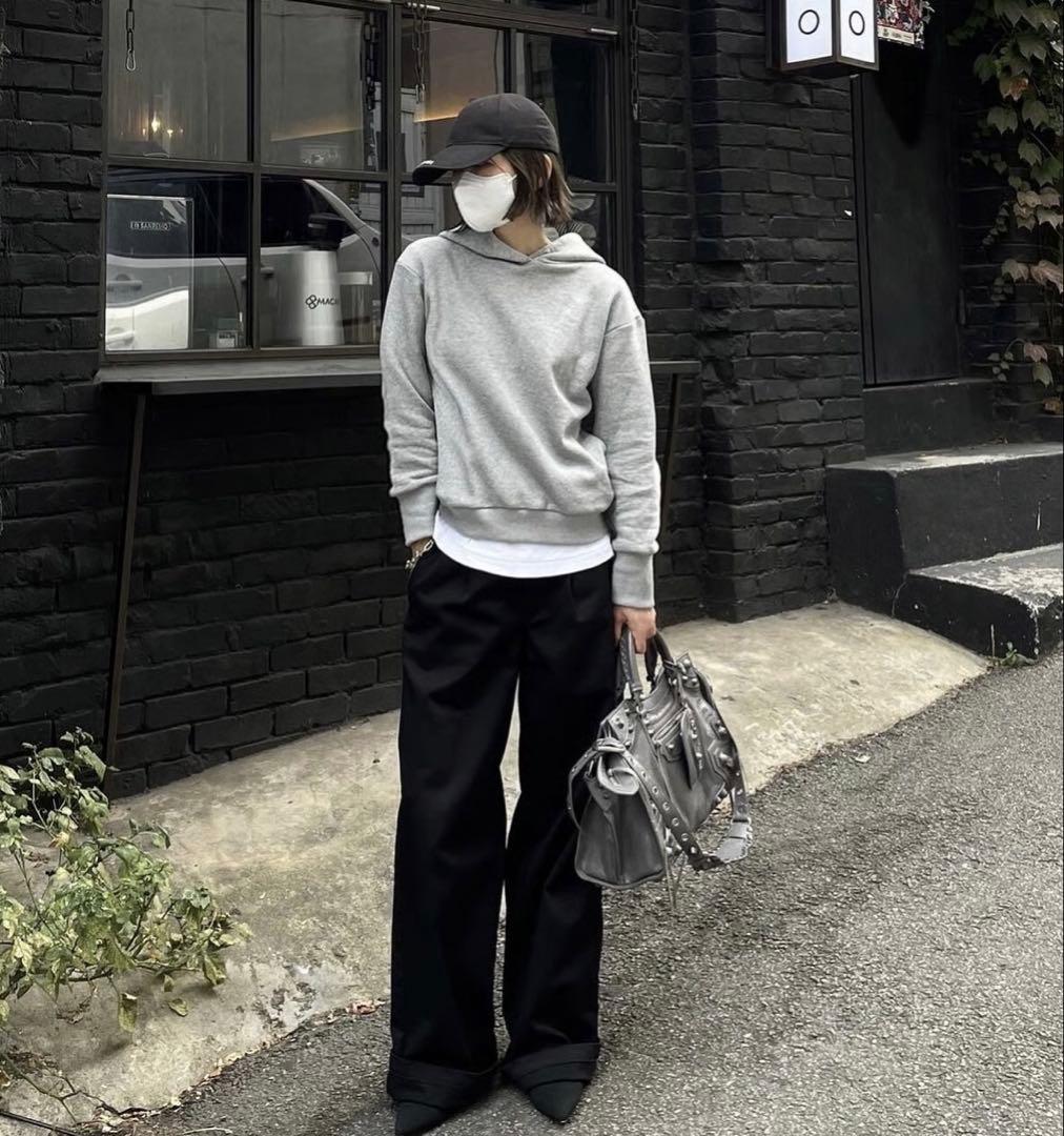 ok.soon×dickies wide chino pants(black)M