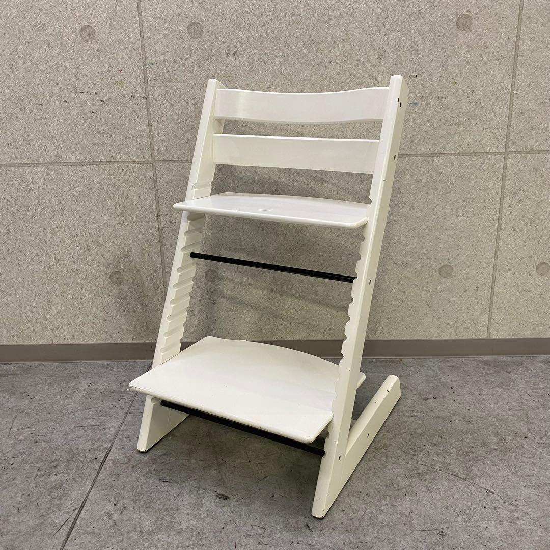 STOKKE トリップトラップ ハイチェア ホワイト ベビーチェア