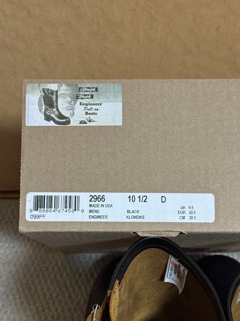 レッドウィング　2966 10 1/2 D 茶芯　クロンダイク