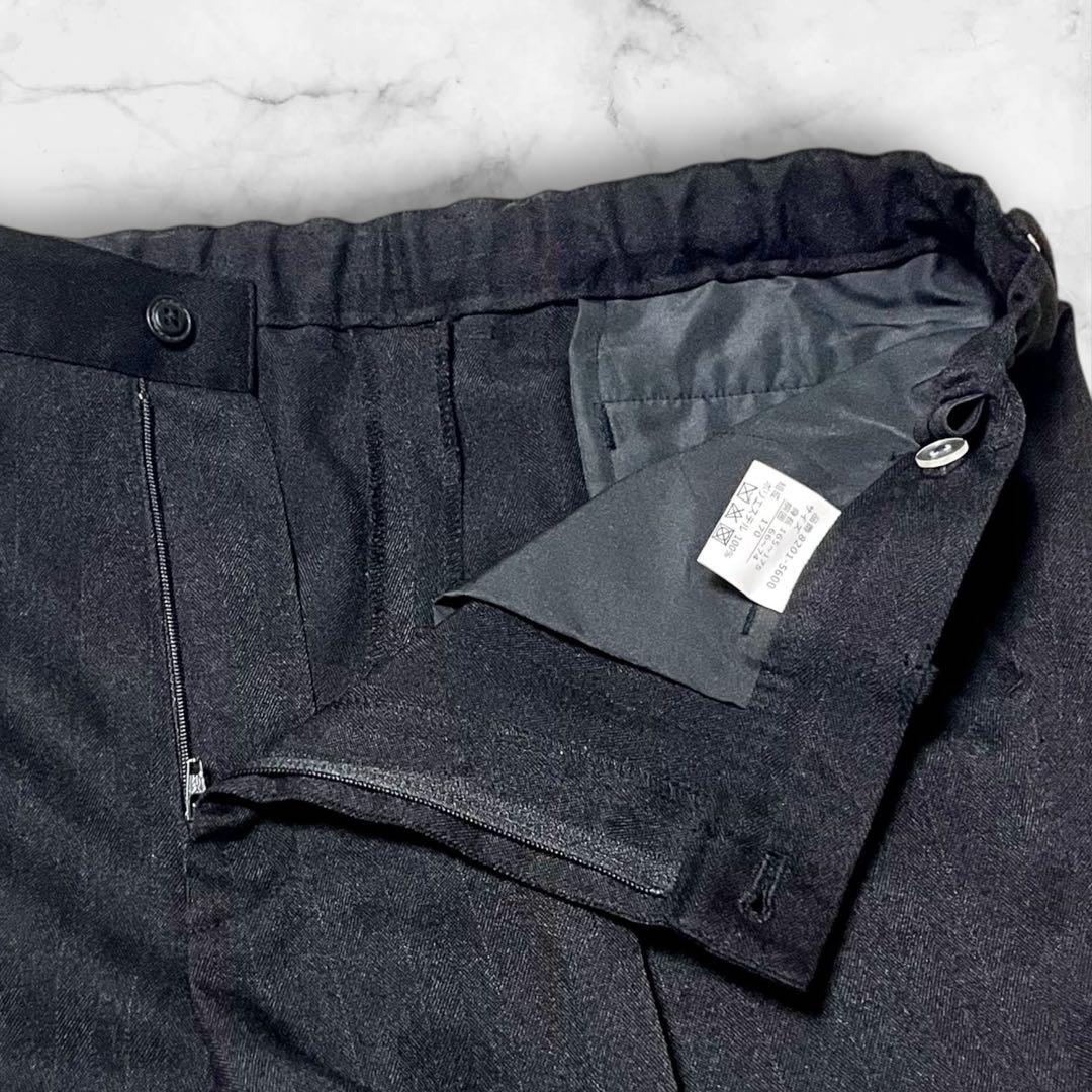 【美品】CHOPINフォーマルスーツ170男子　黒　スリーピース卒業式、発表会