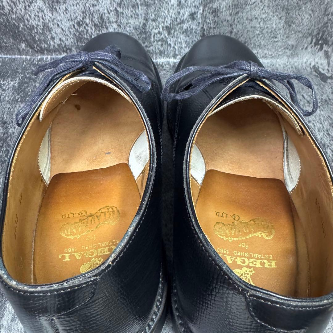 【美品】グラッドハンド × リーガル 643S ポストマン 黒 シボ革 28cm