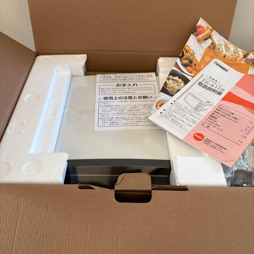 TWINBIRDコンベクション ノンフライ オーブン トースターTS-4119W