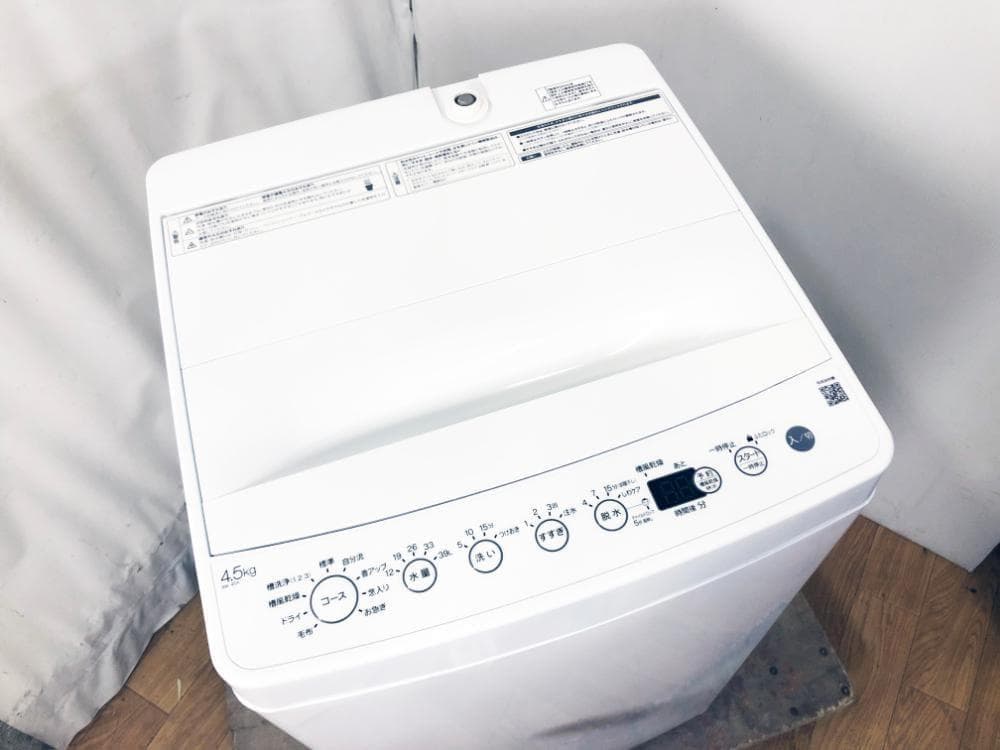 ★ORIGINAL BASIC 4.5㎏ 洗濯機【BW-45A-W】G0OD