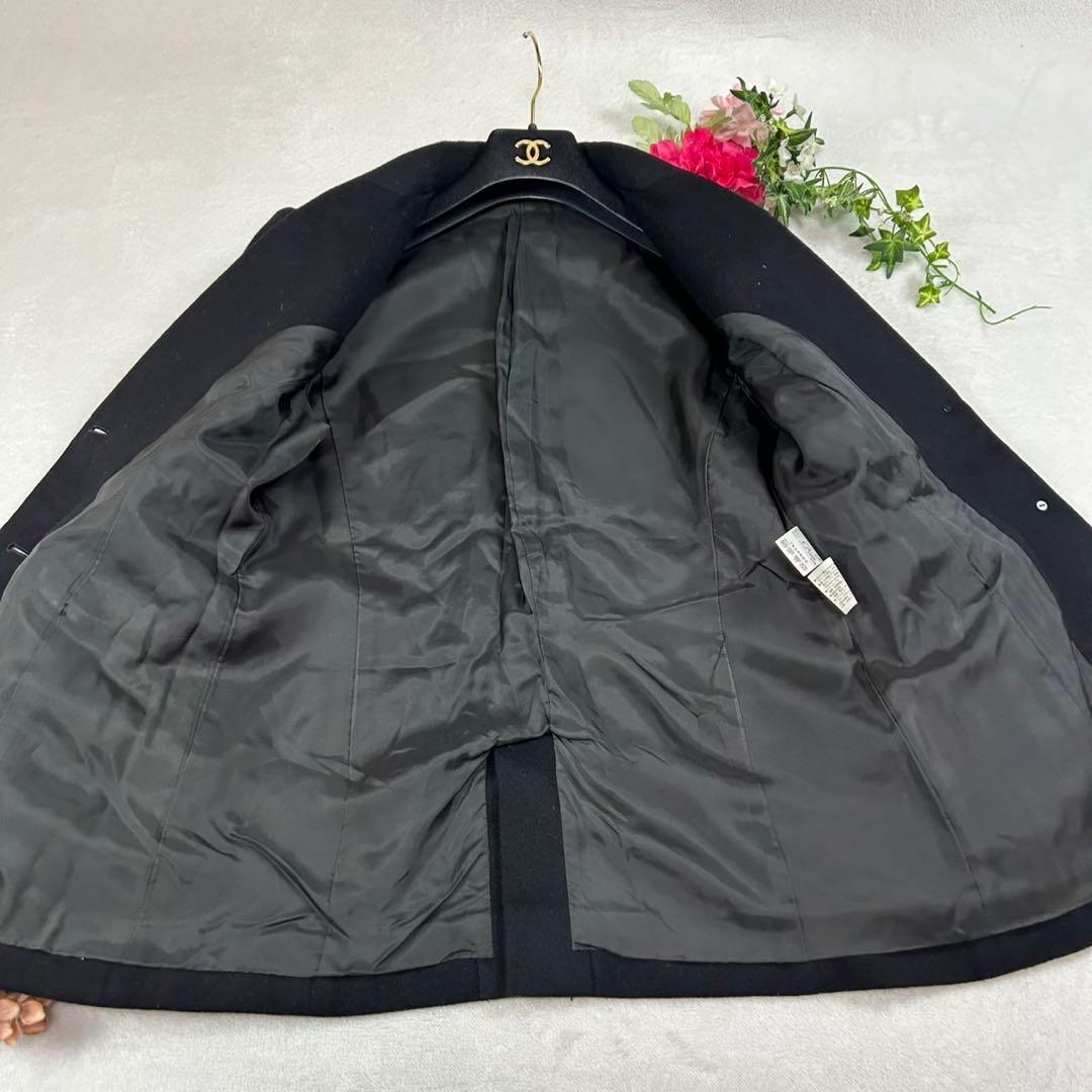 K693 M レオナール カシミヤ テーラードジャケット ブラック レディース