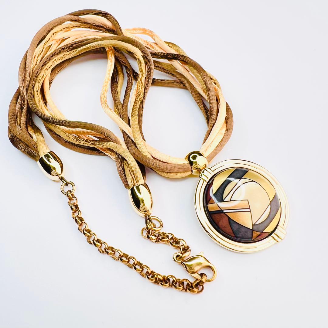 美品♪ MICHAELA FREY WTEN サークルトップ ロープネックレス.