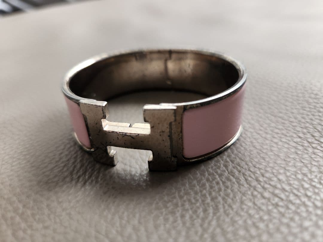 難あり★エルメス★HERMES★バングル★ピンク