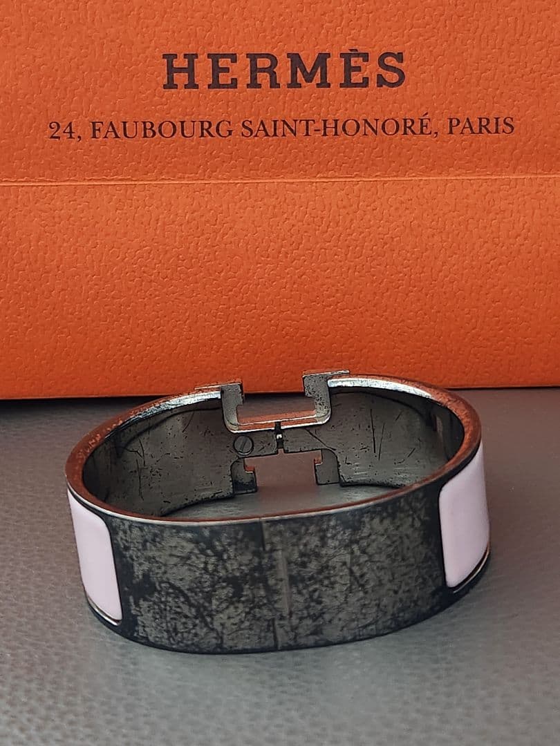 難あり★エルメス★HERMES★バングル★ピンク