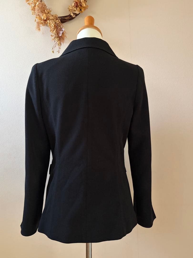 M'S GRACY ブラック 上品なテーラードジャケット 40 リボン可愛い