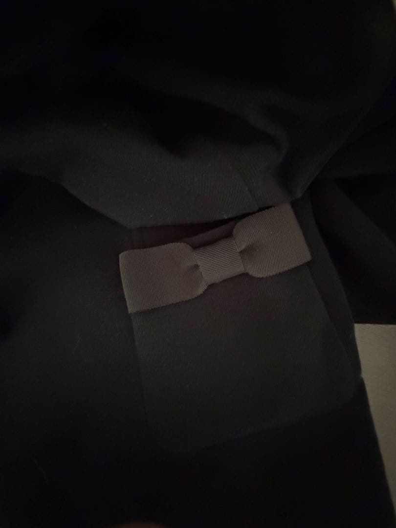 M'S GRACY ブラック 上品なテーラードジャケット 40 リボン可愛い