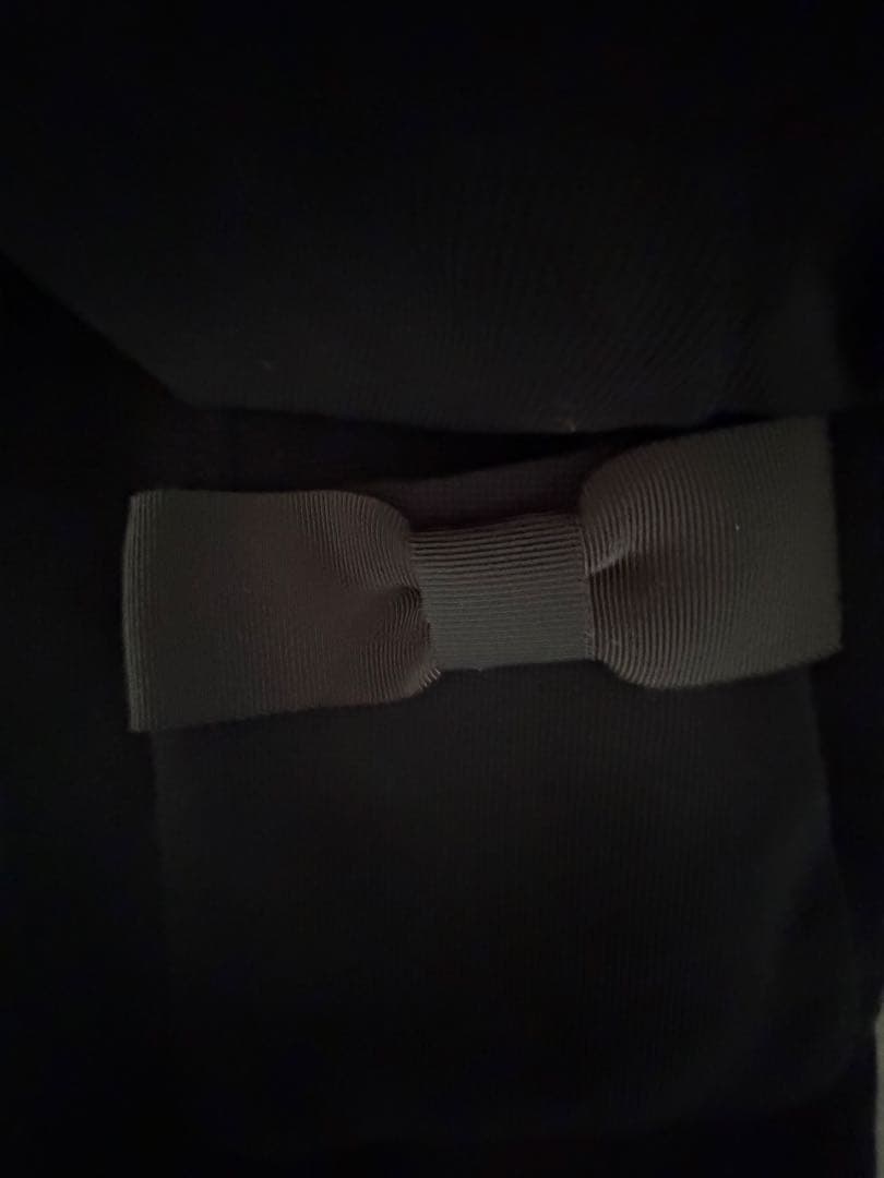 M'S GRACY ブラック 上品なテーラードジャケット 40 リボン可愛い