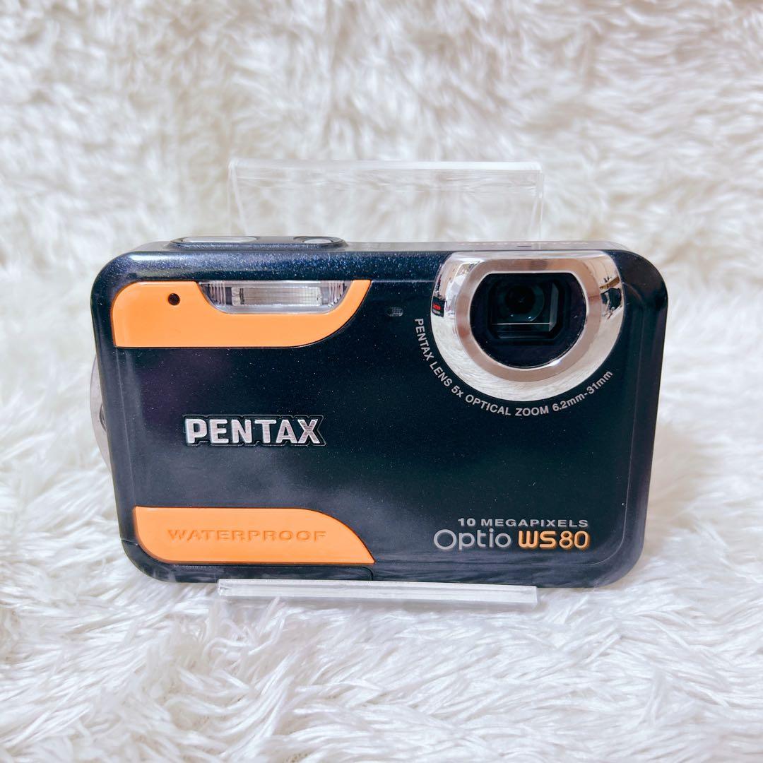未使用級　動作確認　PENTAX オプティオ　ws80防水カメラ