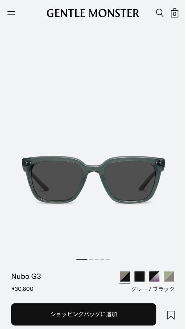 美品　GENTLE MONSTER NUBO G3