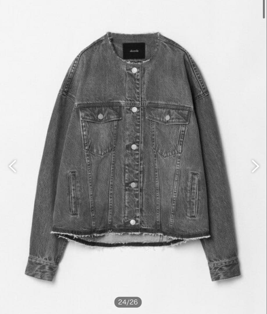 allureville （アルアバイル）デニムブルゾン　ブラック