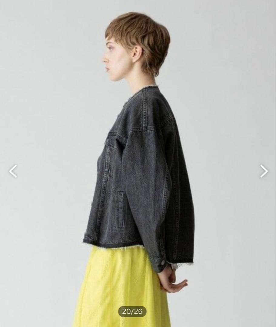 allureville （アルアバイル）デニムブルゾン　ブラック