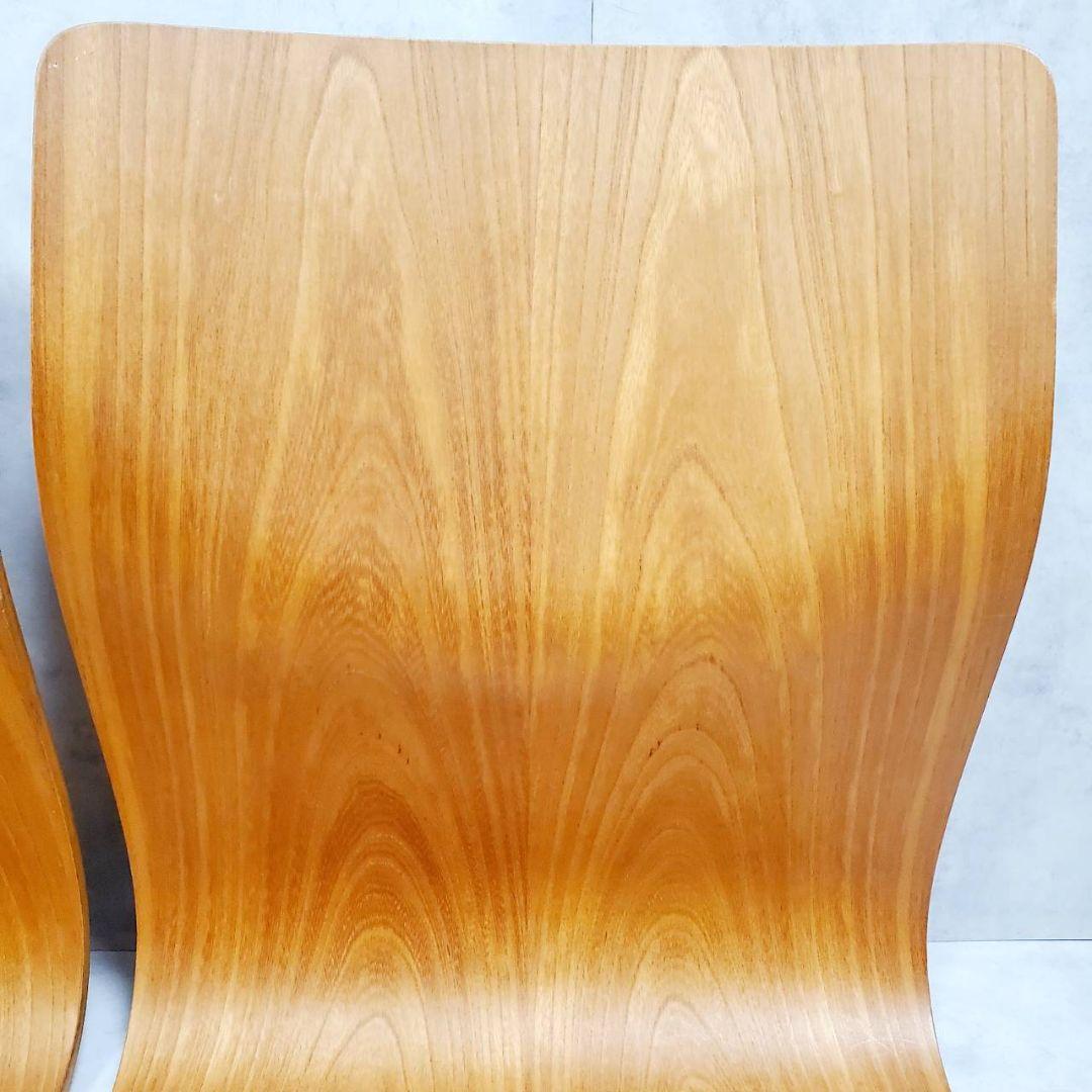 Tendo 天童木工 藤森健次 デザイン 座椅子 欅 曲木 和モダン 2脚セット