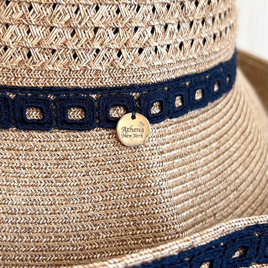 Athena New York アシーナニューヨーク　レース麦わら帽子