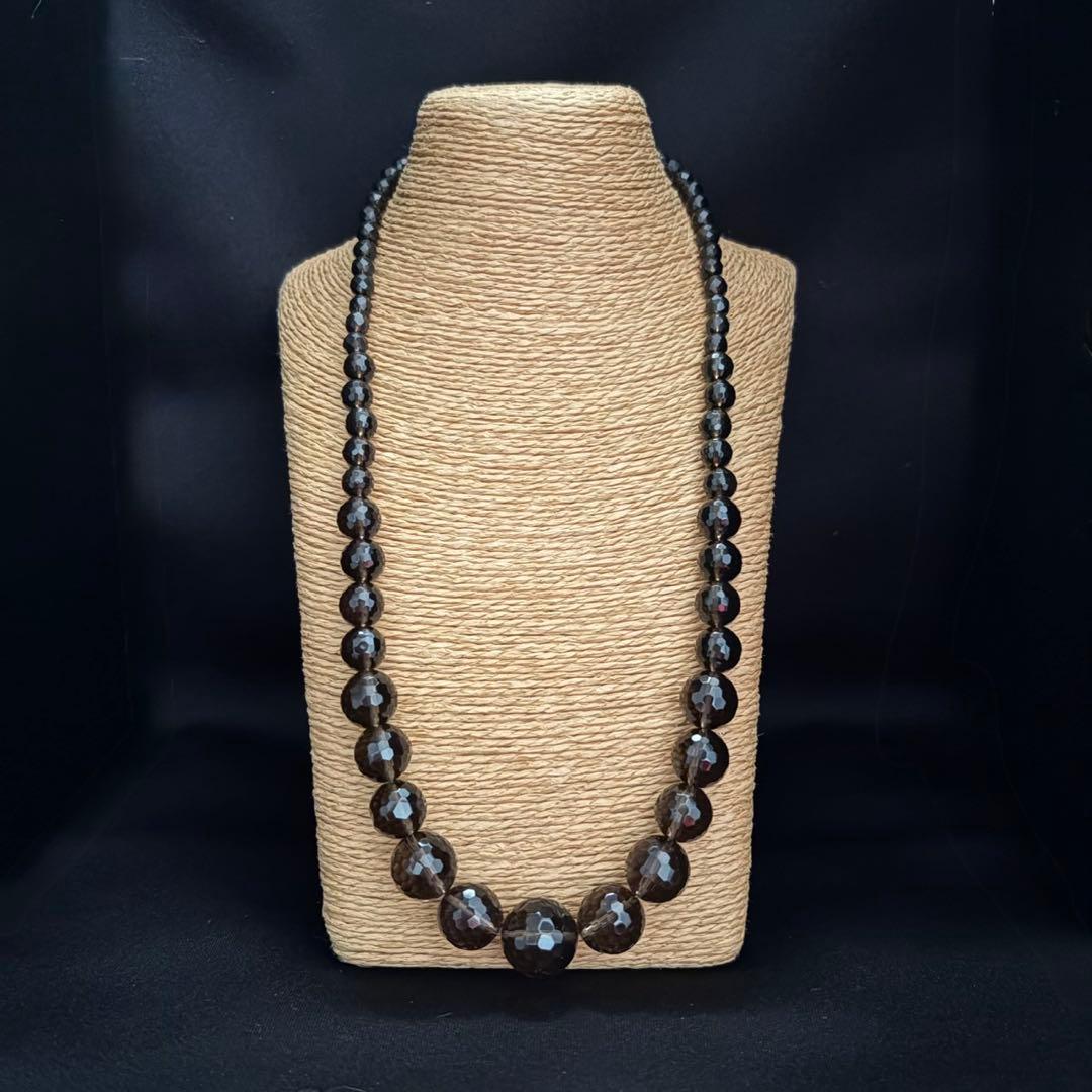 ベ*ー様 未使用　スモーキークォーツ　グラデーション　ネックレス