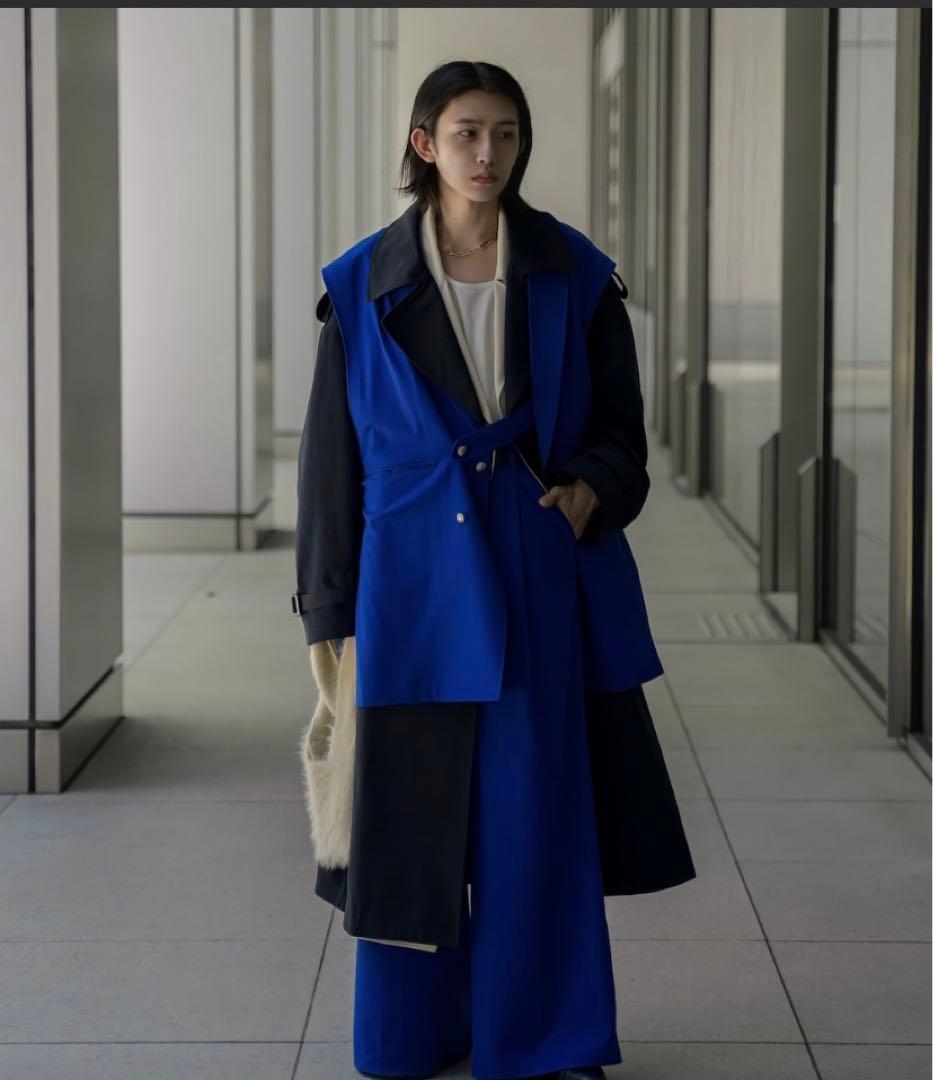 オーバーサイズダブルテーラードベスト