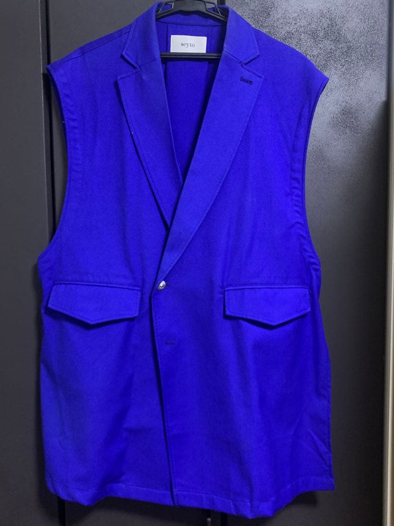 オーバーサイズダブルテーラードベスト