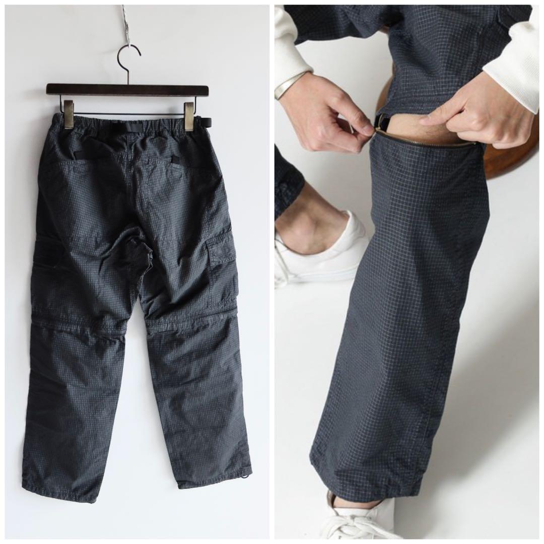 グラミチ ナノユニバース別注 リップストップカーゴパンツ S 顔料染め