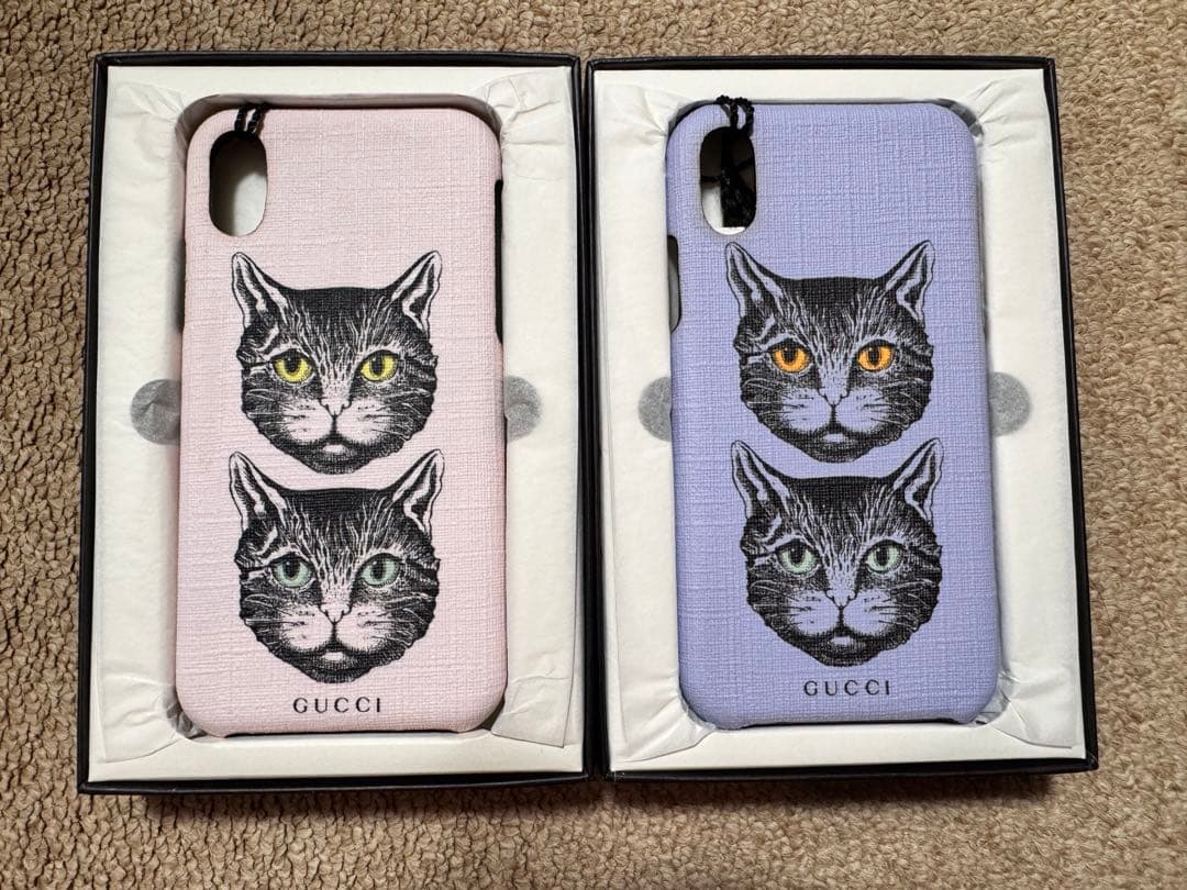 GUCCIヒグチヨウコ限定デザイン iPhoneケースセット 箱付き 片方のみ可
