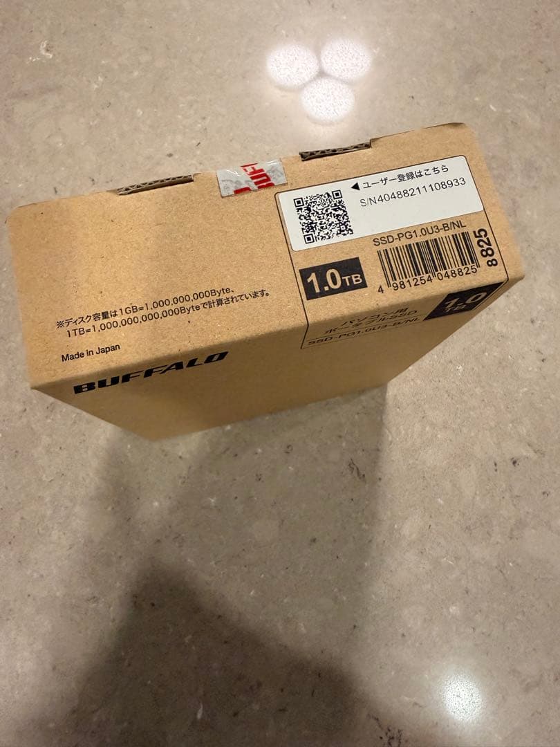 BUFFALO ポータブルSSD 1.0TB SSD-PG1.0U3-BNL