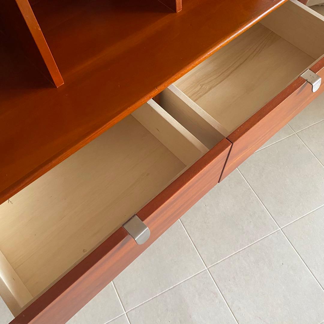 北欧　アンティーク　シェルフ　棚　脚付き　飾り棚　チェスト　マホガニー