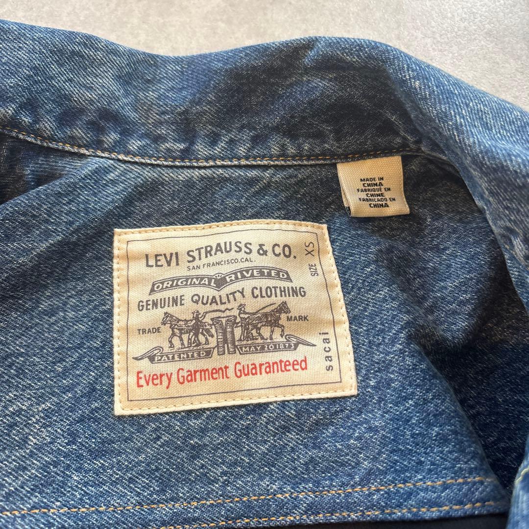 sacai Levi's ダブルブレストデニムジャケット 1サイズ