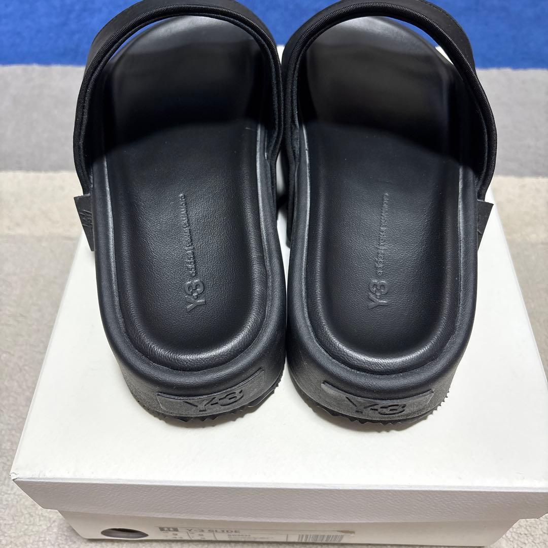 Y3 ブラック スライドサンダル