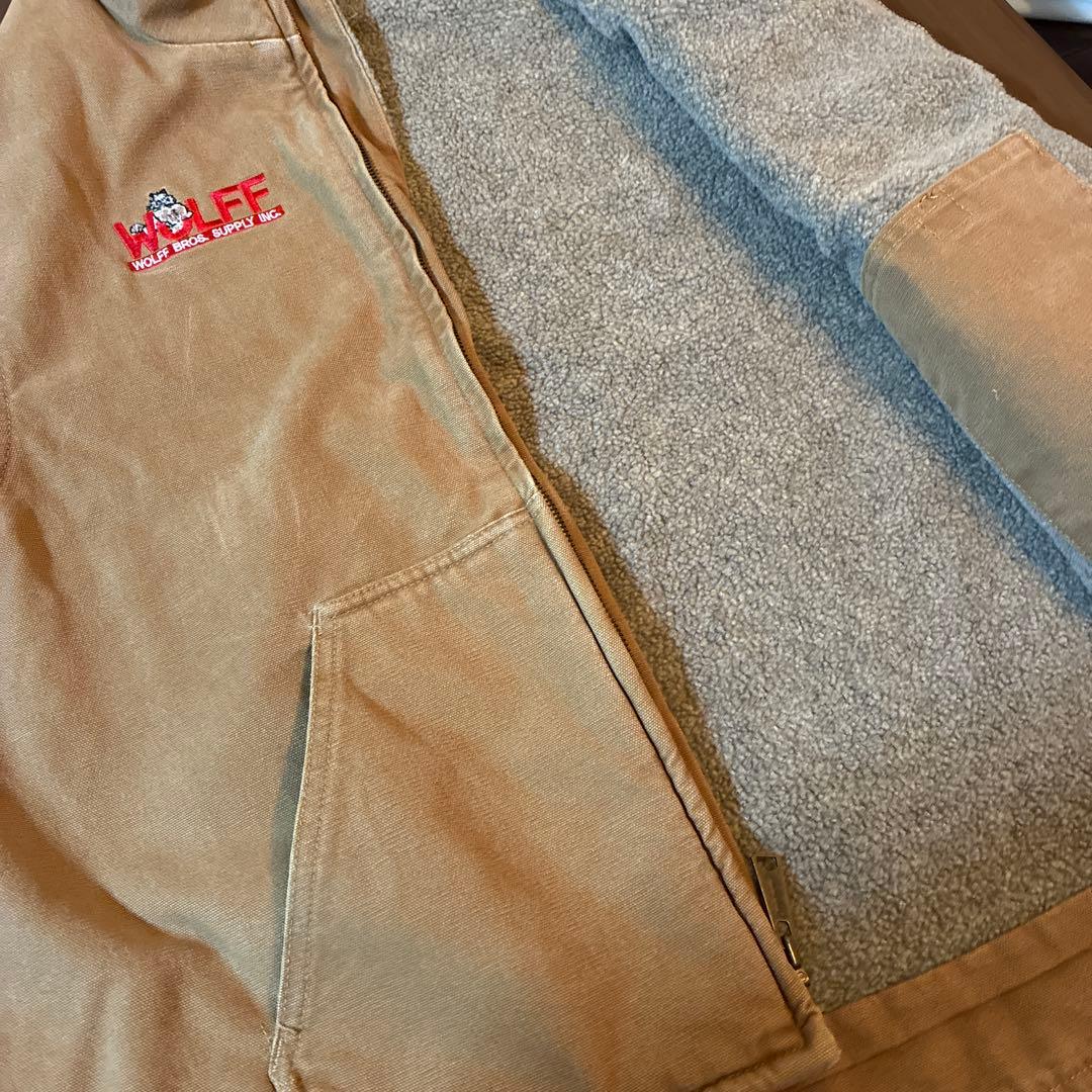 Carhartt コットンベージュベスト WOLFF