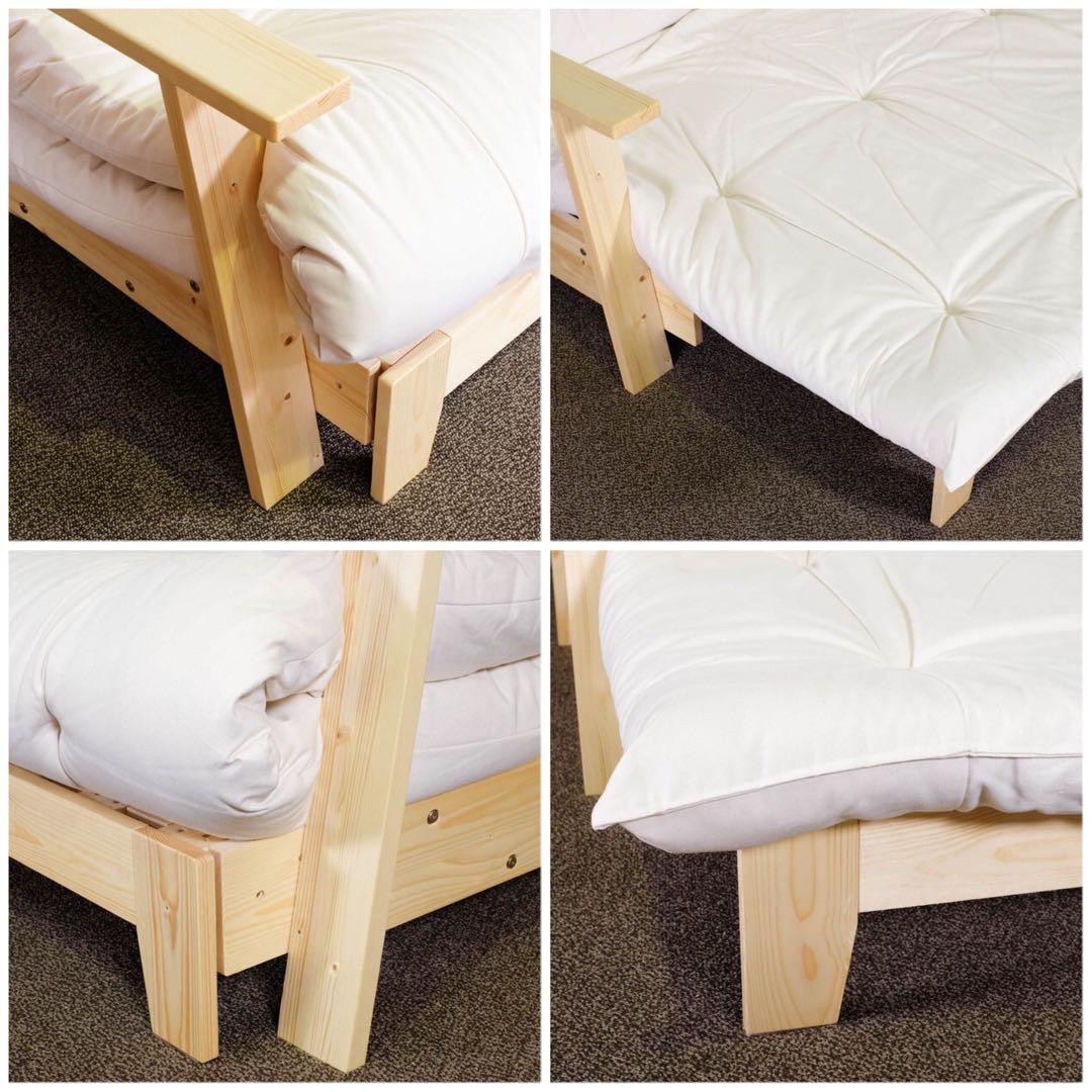 K 新品 北欧パイン ソファベッド セミダブル すのこベッド ソファ カントリー