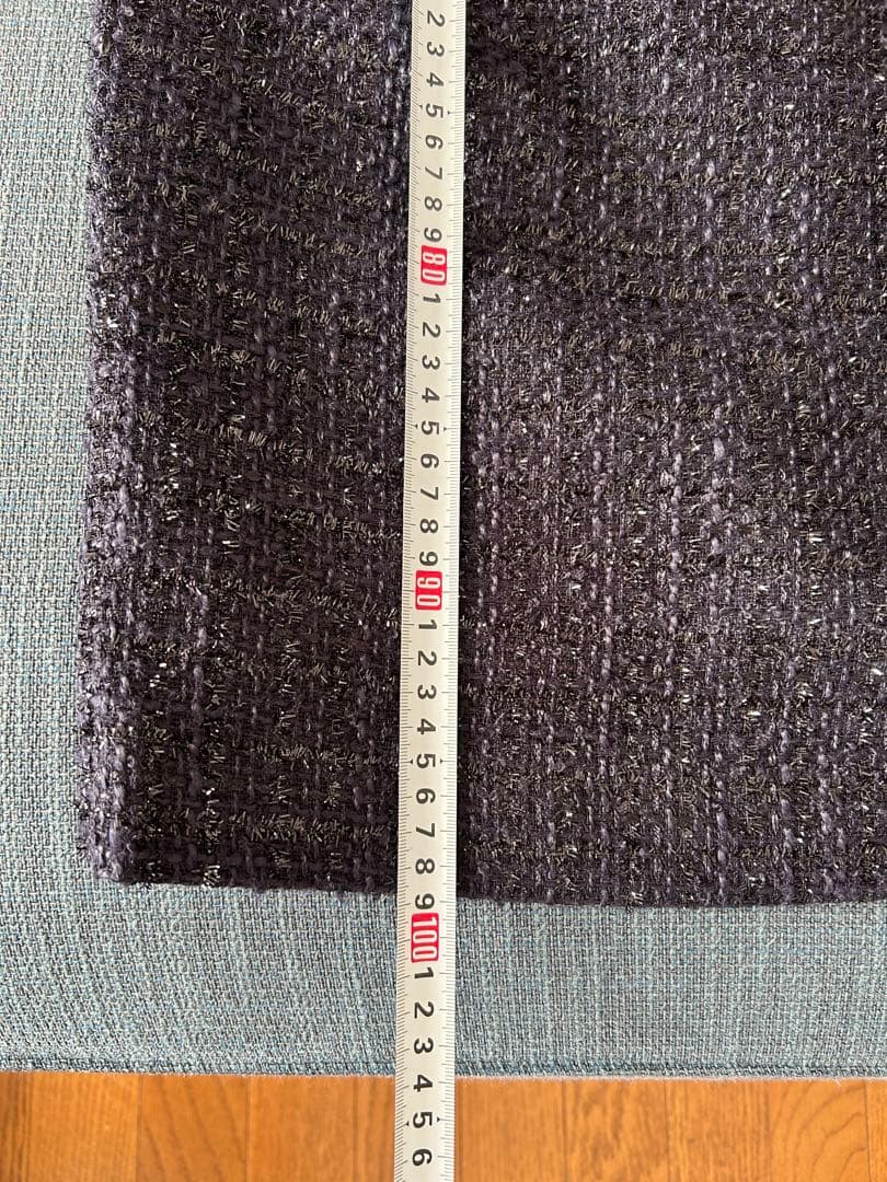 ツイード　ワンピース　ダークネイビー