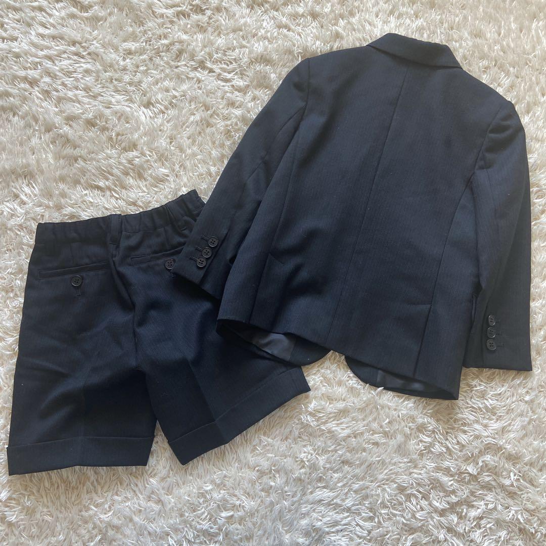 美品　バーバリーロンドン　キッズフォーマル　110 スーツ　男の子　紺　ネクタイ