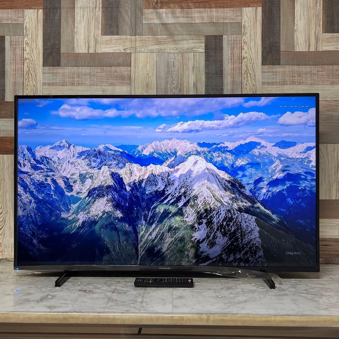 リクエスト価格全国送料込フナイ50V型液晶4Kチューナー内蔵、見ながら録画HDD