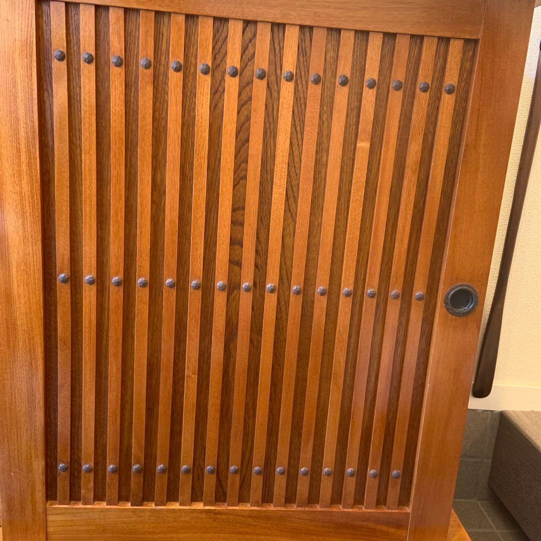 【かりん】シューズボックス　シューズラック　木製下駄箱　十万石印