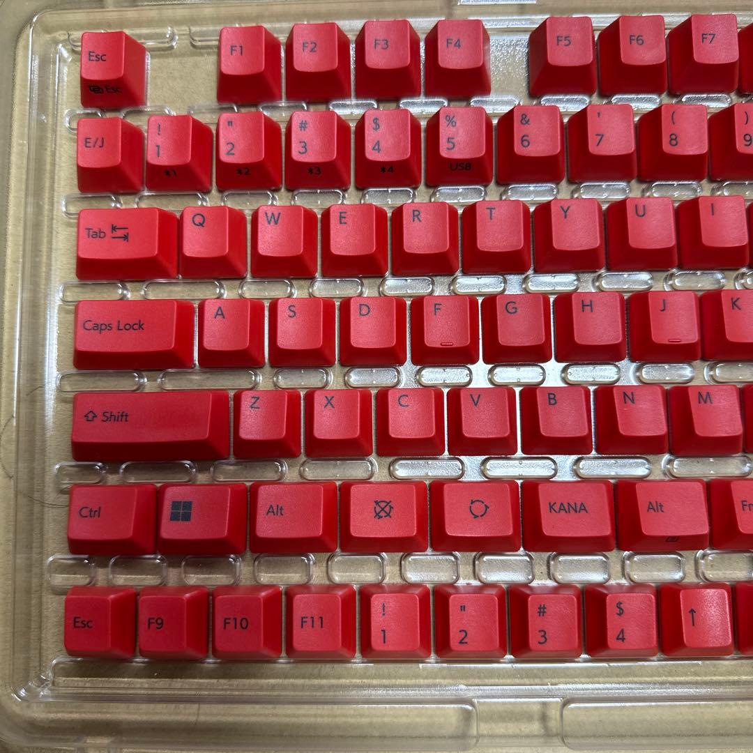 REALFORCE　カラーキーキャップ　R3/R3S　レッド　M0323J