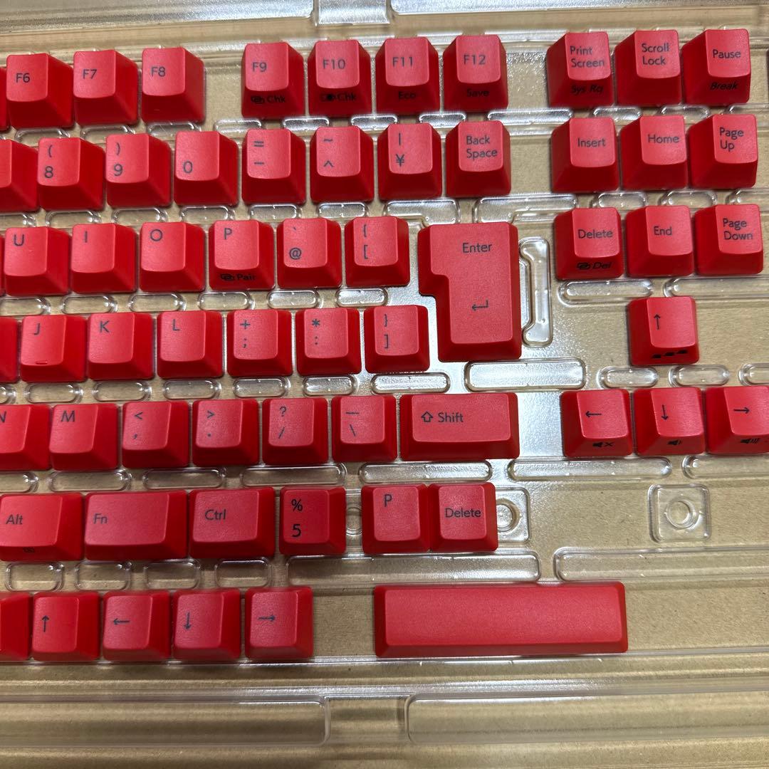 REALFORCE　カラーキーキャップ　R3/R3S　レッド　M0323J