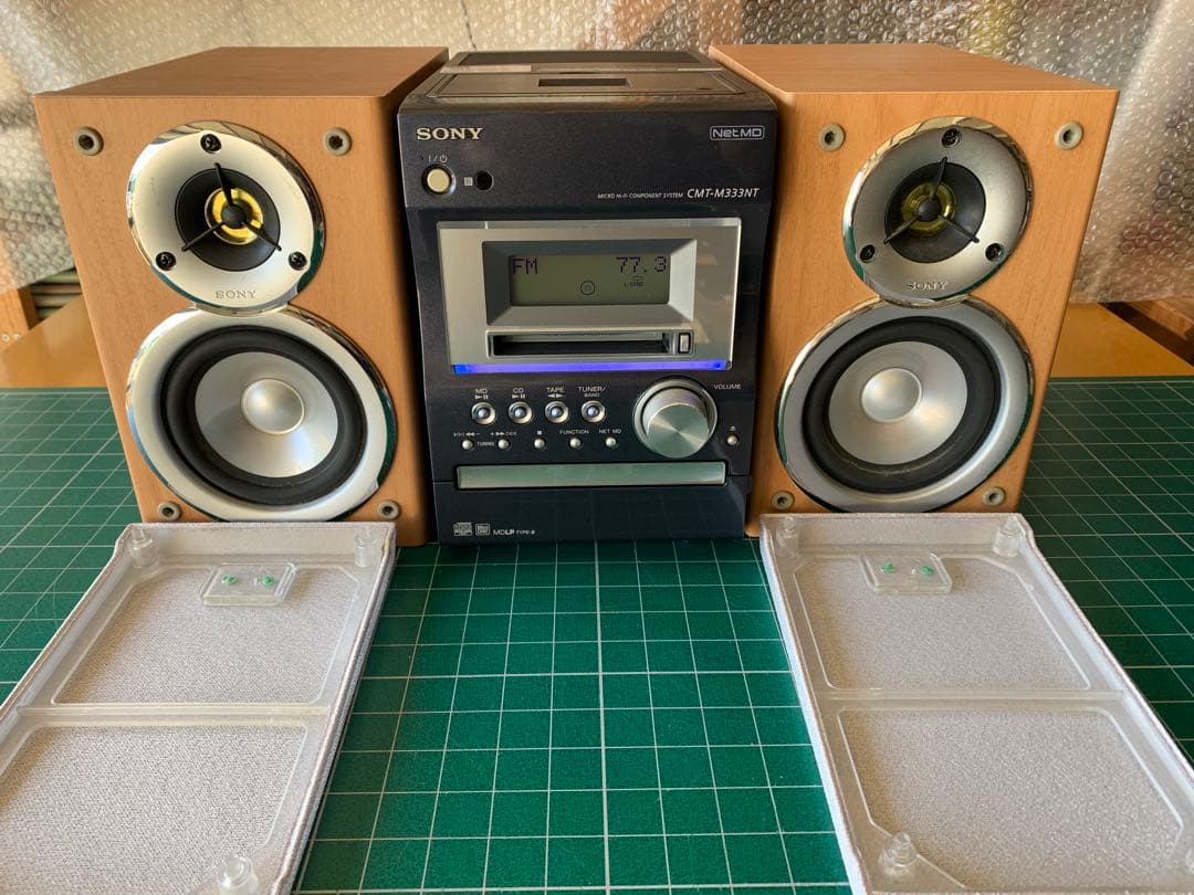SONY ミニコンポ　CMT-M333NT CD・MD・カセットデッキ