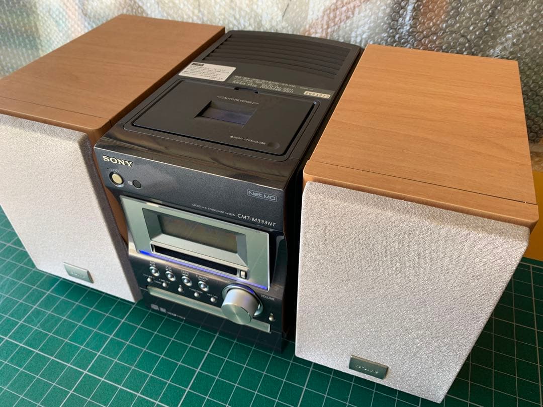 SONY ミニコンポ　CMT-M333NT CD・MD・カセットデッキ