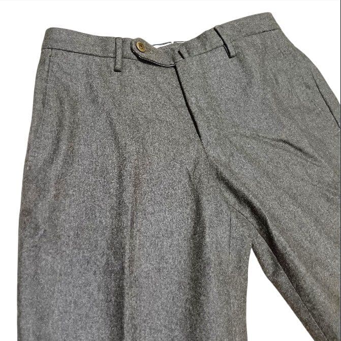 INCOTEX Super100 42 035型 フランネル ウールスラックス