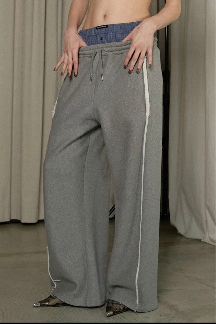 プランクプロジェクト　レイヤード風スウェットパンツ