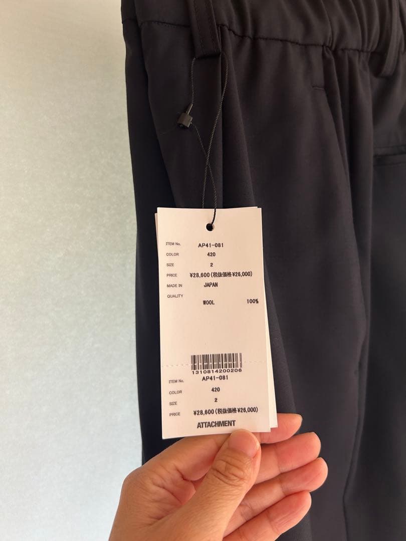 ATTACHMENT ダークネイビー スーツジャケット AG41-080 420