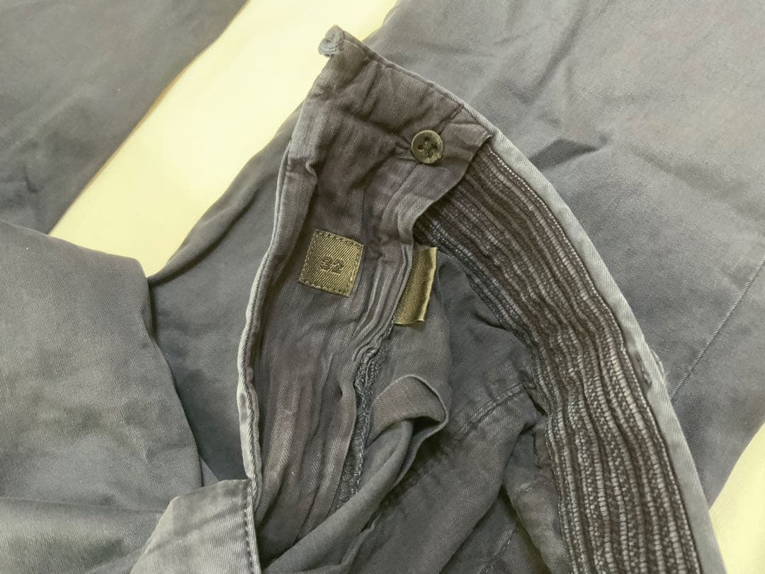 INCOTEX インコテックス チノ 100型　ガーメントダイ　32 ネイビー