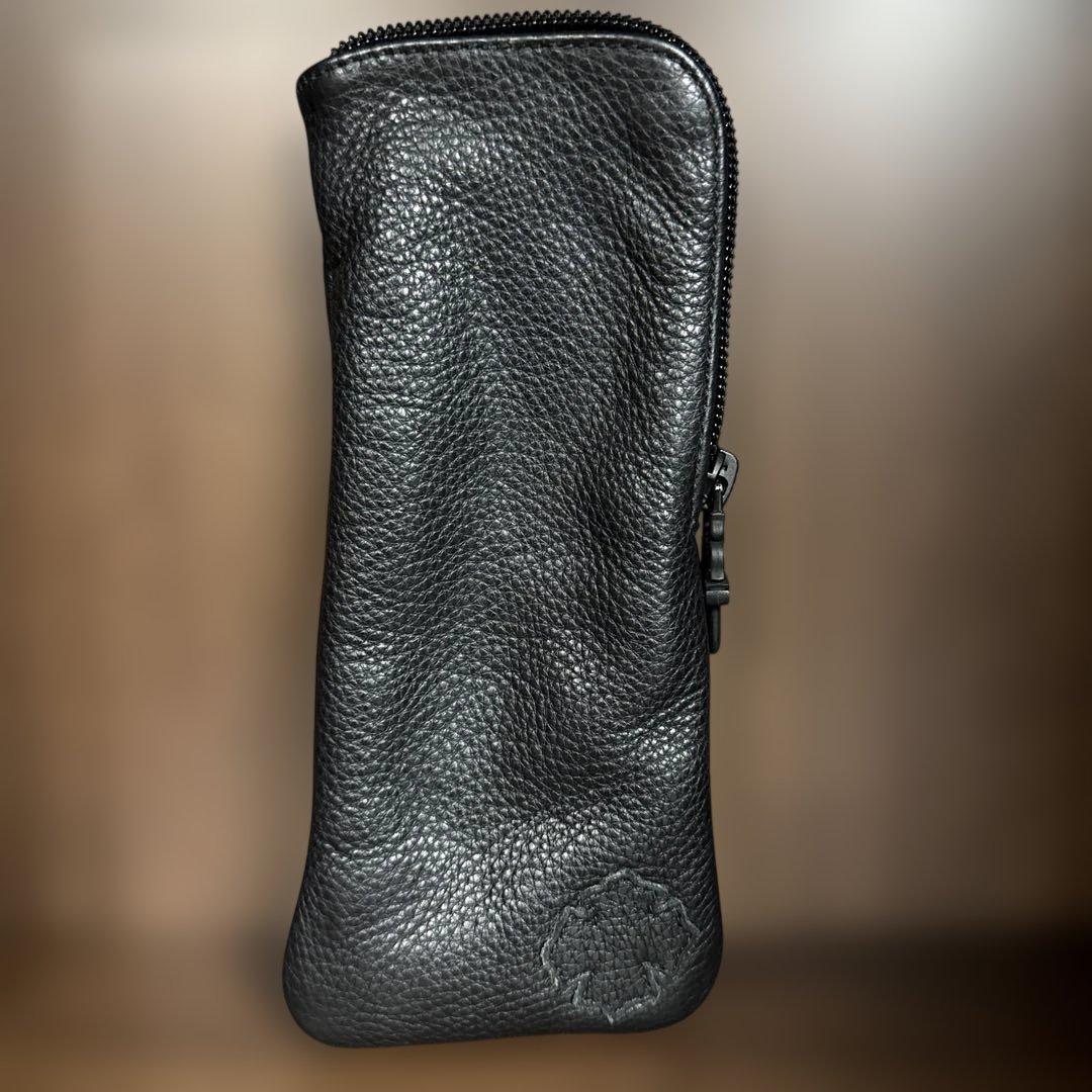 ハワイ　クロムハーツ正規店メガネ購入時付属　レザー メガネケース