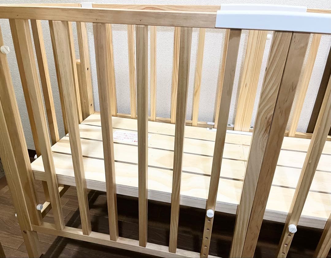 【まま】そいねーるⅢ ベビーベッド ナチュラル 大和屋 添い寝 ベルト付き