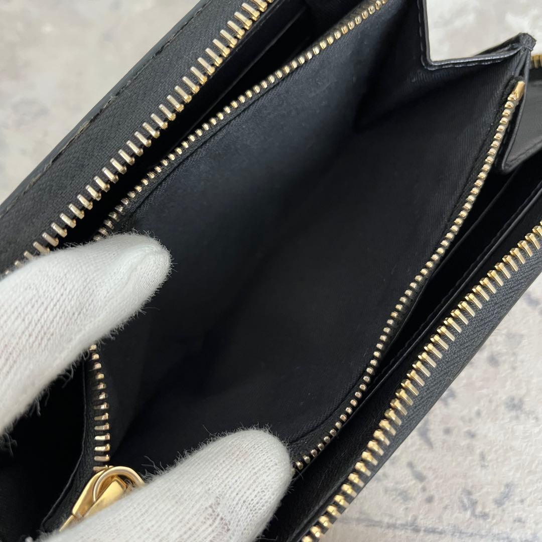 極美品✨MARNI ラウンドファスナー ロゴ サフィアーノレザー ピンクベージュ