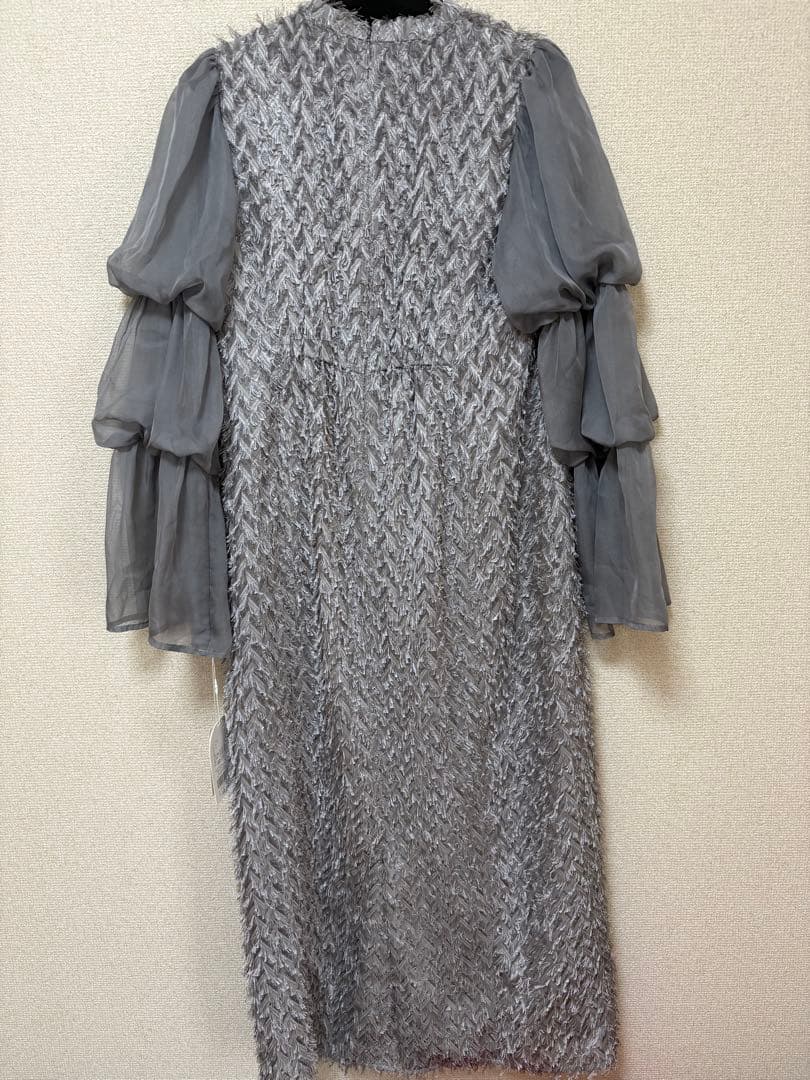 新品　ドリードール　niana デザインスリーブシャギードレス 結婚式　2次会