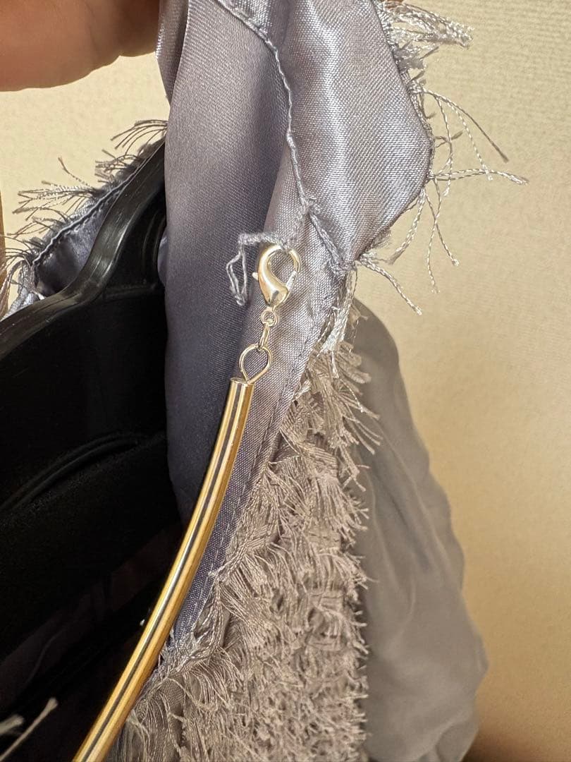 新品　ドリードール　niana デザインスリーブシャギードレス 結婚式　2次会