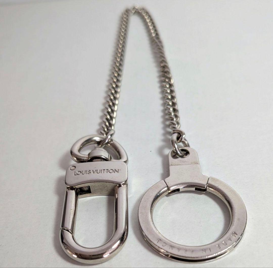 【極美品】ルイヴィトン Louis Vuittonウォレットチェーン シルバー