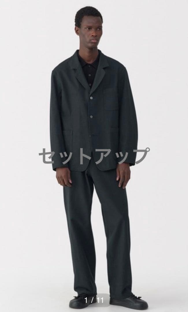 限定値下 MUJI Labo 和紙混カルゼジャケット&パンツ L